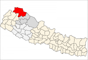 Map courtesy of Wikipedia, Humla District